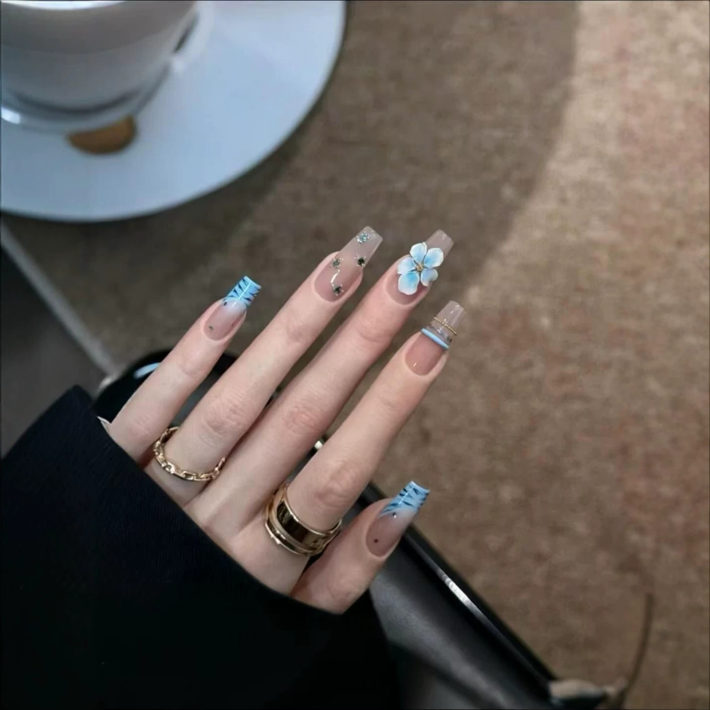 10pcs Handmade Middle Press On - Nail Art Zebra Design review and price