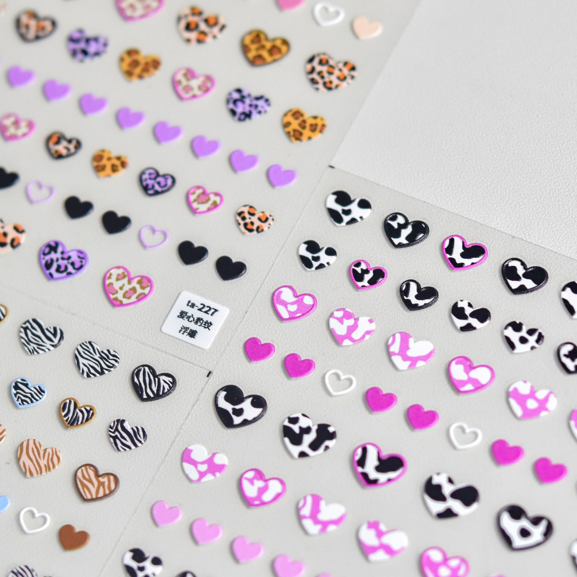 Animal Patterned Love Heart Na - Nail Art Zebra Design review and price