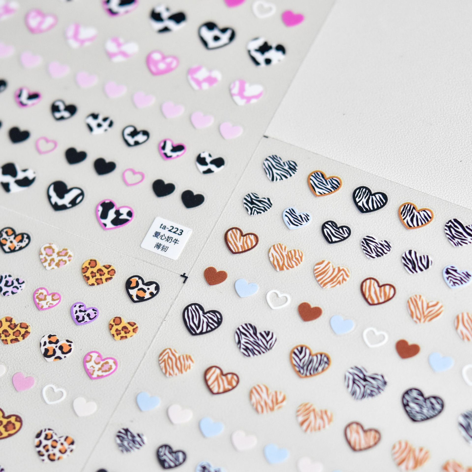 Animal Patterned Love Heart Na - Nail Art Zebra Design review and price