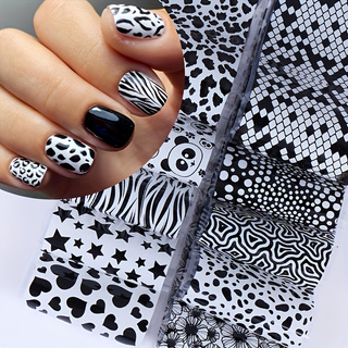 10pcs Mixed Pattern Nail Trans - Nail Art Zebra Design review and price