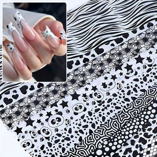 10pcs Mixed Pattern Nail Trans - Nail Art Zebra Design review and price
