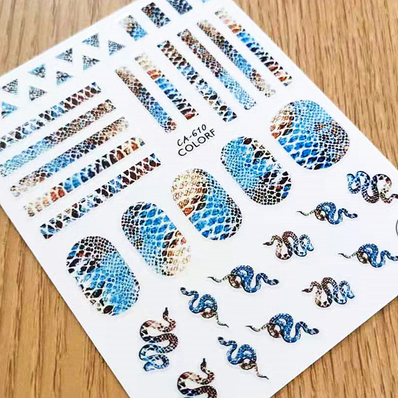 1 PC Snake Zebra Skin Design 3 - Nail Art Zebra Design review and price